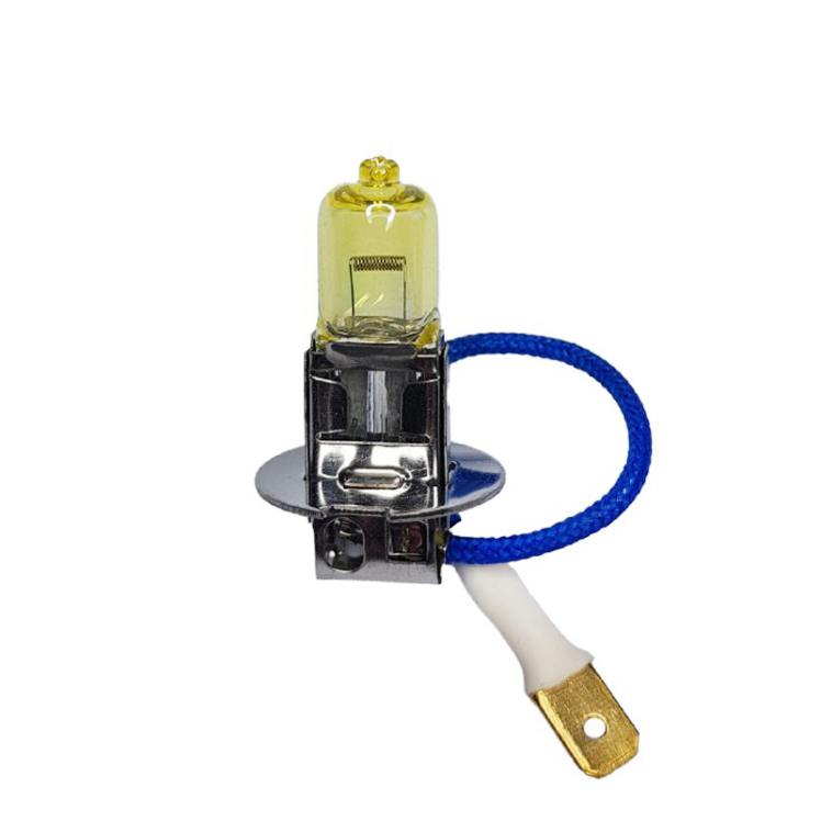 لامپ H3 سیم دار 12 ولت 100 وات - لامپ h3 سیم دار 12 ولت 100 وات زرد