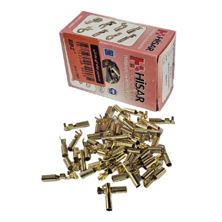 سر سیم لوله ای مادگی برند هیسار بسته 300 عددی - سر سیم لوله ای - سر سیم برند هیسار